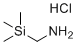 structure of CAS# 18166-01-3, 1-(Trimethylsilyl)-Methylamine hydrochloride