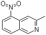 structure of CAS# 18222-17-8, 3-Methyl-5-nitroisoquinoline