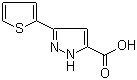 structure of CAS# 182415-24-3, 3-(2-Thienyl)-1H-pyrazole-5-carboxylic acid