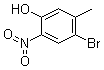 structure of CAS# 182500-28-3, 2-Nitro-5-methyl-4-bromophenol