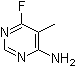 structure of CAS# 18260-69-0, 6-Fluoro-5-methyl-4-pyrimidinamine