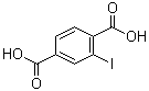 structure of CAS# 1829-22-7, 2-Iodo-1,4-benzenedicarboxylic acid;2-Iodoterephthalic acid; Iodoterephthalic acid