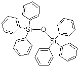 structure of CAS# 1829-40-9, Hexaphenyldisiloxane;Bis(triphenylsilicon) oxide; Bis(triphenylsilyl) ether; Hexaphenyldisiloxane; NSC 12574