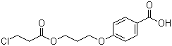 structure of CAS# 182922-16-3, 4-[3-(3-Chloro-1-oxopropoxy)propoxy]benzoic acid