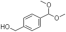 structure of CAS# 183057-64-9, 4-Hydroxymethylbenzaldehyde dimethyl acetal;[4-(Dimethoxymethyl)phenyl]methanol; p-Hydroxymethylbenzaldehyde dimethyl acetal