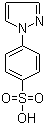 structure of CAS# 18336-38-4, 1-(4-Benzenesulfonic acid)pyrazole