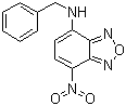 structure of CAS# 18378-20-6, 7-Benzylamino-4-nitrobenz-2-oxa-1,3-diazole;4-Benzylamino-7-nitrobenzofurazan; BBD
