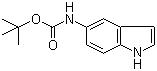 structure of CAS# 184031-16-1, 5-N-Boc-Amino-1H-indole;(1H-Indol-5-yl)-carbamic acid tert-butyl ester
