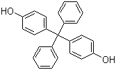 structure of CAS# 1844-01-5, 4,4'-Dihydroxytetraphenylmethane;4,4'-(Diphenylmethylene)diphenol