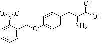 structure of CAS# 184591-51-3, O-[(2-Nitrophenyl)methyl]-L-tyrosine