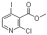 structure of CAS# 185041-05-8, 2-Chloro-4-iodo-3-pyridinecarboxylic acid methyl ester