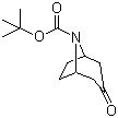 structure of CAS# 185099-67-6, N-Boc-Nortropinone;tert-Butyl 3-oxo-8-azabicyclo[3.2.1]octane-8-carboxylate
