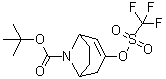 structure of CAS# 185099-68-7, tert-Butyl 3-[[(trifluoromethyl)sulfonyl]oxy]-8-azabicyclo[3.2.1]oct-3-ene-8-carboxylate
