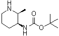 structure of CAS# 1860012-45-8, tert-Butyl N-[(2S,3S)-2-methylpiperidin-3-yl]carbamate