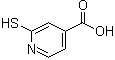 structure of CAS# 18616-05-2, 2-Mercapto-4-pyridinecarboxylic acid;2-Mercaptoisonicotinic acid