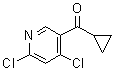 structure of CAS# 1863098-74-1, Cyclopropyl(4,6-dichloropyridin-3-yl)methanonethanone