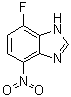 structure of CAS# 18645-93-7, 7-Fluoro-4-nitro-1H-benzimidazole