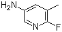 structure of CAS# 186593-48-6, 2-Fluoro-3-methyl-5-aminopyridine;2-Fluoro-5-amino-3-picoline; 6-Fluoro-5-methylpyridin-3-amine