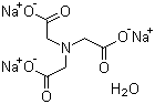 structure of CAS# 18662-53-8, Nitrilotriacetic acid trisodium salt monohydrate