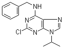 structure of CAS# 186692-41-1, 2-Chloro-6-benzylamino-9-isopropylpurine;2-Chloro-N6-(benzyl)-9-isopropyladenine