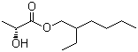 structure of CAS# 186817-80-1, 2-Ethylhexyl lactate;(S)-2-Hydroxypropanoic acid (R,S)-2-ethylhexyl ester