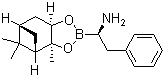 structure of CAS# 186906-12-7, (alphaR,3aS,4S,6S,7aR)-Hexahydro-3a,5,5-trimethyl-alpha-(phenylmethyl)-4,6-methano-1,3,2-benzodioxaborole-2-methanamine;(R)-BoroPhe-(+)-Pinanediol