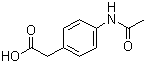 structure of CAS# 18699-02-0, Actarit;4-(Acetylamino)-benzeneacetic acid