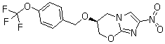 structure of CAS# 187235-37-6, Pretomanid;PA-824; (S)-6,7-Dihydro-2-nitro-6-[[4-(trifluoromethoxy)phenyl]methoxy]-5H-imidazo[2,1-b][1,3]oxazine; (6S)-6,7-Dihydro-2-nitro-6-[[4-(trifluoromethoxy)phenyl]methoxy]-5H-imidazo[2,1-b][1,3]oxazine