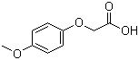 structure of CAS# 1877-75-4, 4-Methoxyphenoxyacetic acid;p-Methoxyphenoxyacetic acid