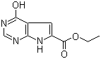 structure of CAS# 187724-99-8, Ethyl 4-hydroxy-7H-pyrrolo[2,3-d]pyrimidine-6-carboxylate