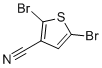 structure of CAS# 18792-01-3, 2,5-Dibromothiophene-3-carbonitrile