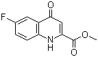 structure of CAS# 19271-19-3, Methyl 6-fluoro-4-oxo-1,4-dihydroquinoline-2-carboxylate;6-Fluoro-1,4-dihydro-4-oxo-2-quinolinecarboxylic acid methyl ester