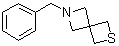 结构式 CAS# 1936626-65-1, 6-(苯基甲基)-2-硫杂-6-氮杂螺[3.3]庚烷