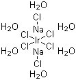 结构式 CAS# 19567-78-3, 氯铱酸钠六水合物; 六氯铱化钠六水合物