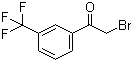2-Bromo-1-[3-(trifluoromethyl)phenyl]-1-ethanone molecular structure (CAS 2003-10-3)