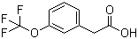 结构式 CAS# 203302-97-0, 3-三氟甲氧基苯乙酸; 间三氟甲氧基苯乙酸
