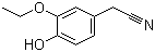 结构式 CAS# 205748-01-2, 3-乙氧基-4-羟基苯乙腈