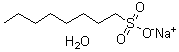 结构式 CAS# 207596-29-0, 1-辛烷磺酸钠盐一水合物