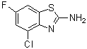 结构式 CAS# 210834-98-3, 4-氯-6-氟-2-苯并噻唑胺