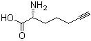 structure of CAS# 211054-03-4, (2R)-2-Amino-6-heptynoic acid