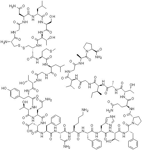 structure of CAS# 21215-62-3, Human calcitonin (1-32);Thyrocalcitonin (human)
