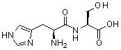 structure of CAS# 21438-60-8, L-Histidyl-L-serine;NSC 374900