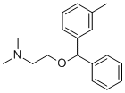 structure of CAS# 21945-86-8, O-Demethyl-m-methyl orphenadrine;N,N-dimethyl-2-[(3-methylphenyl)-phenylmethoxy]ethanamine