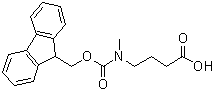 结构式 CAS# 221124-57-8, 4-[[芴甲氧羰基]甲基氨基]丁酸