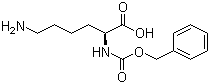 结构式 CAS# 2212-75-1, N-alpha-Cbz-L-赖氨酸; N(a)-苄氧羰基-L-赖氨酸