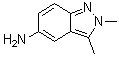 结构式 CAS# 221681-94-3, 2,3-二甲基-2H-吲唑-5-胺