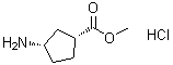 结构式 CAS# 222530-29-2, 顺式-3-氨基环戊烷羧酸甲酯盐酸盐