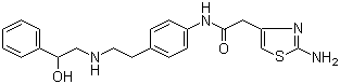 结构式 CAS# 223673-61-8, 米拉贝隆