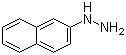 结构式 CAS# 2243-57-4, 2-萘肼; beta-萘肼