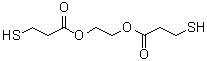 structure of CAS# 22504-50-3, Ethylene glycol di(3-mercaptopropionate);Ethylene glycol bis(beta-mercaptopropionate); Ethylene glycol di(3-mercaptopropionate); Ethylene glycol di(beta-mercaptopropionate); Ethylenebis(3-mercaptopropionate); Ethylenebis(beta-mercaptopropionate); GDMP; Glycol dimercaptopropionate; Thiocure GDMP